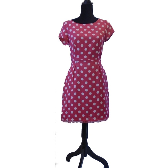 LC Lauren Conrad Dresses & Skirts - LC Lauren Conrad dress. pink dress with white dots